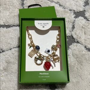 Kate Spade x Target Gold Charm Necklace - NIB